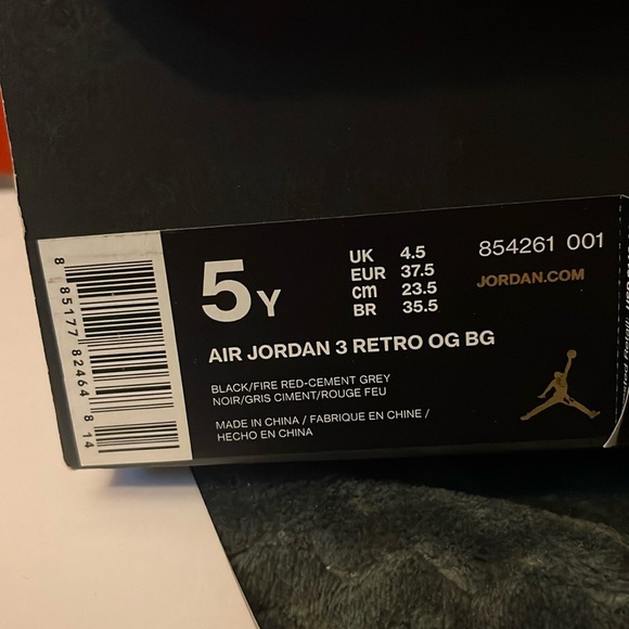 Air Jordan 3 Retro OG BG! - Picture 4 of 4